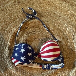 Stars & Stripes Americana Bikini Top - Navy, Red, White